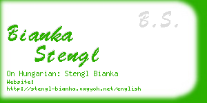 bianka stengl business card